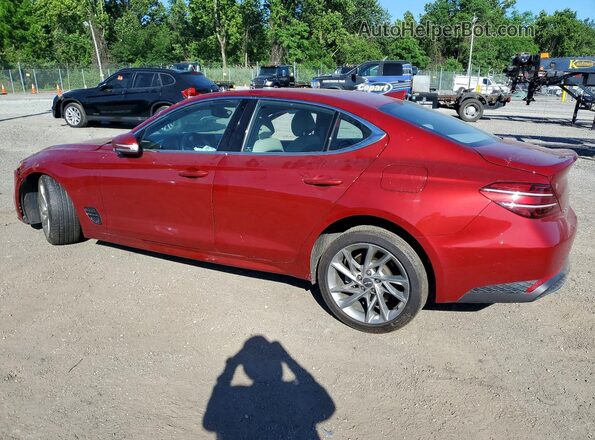 KMTG34TA2NU095583 2022 GENESIS G70 Красный Задняя левая четверть