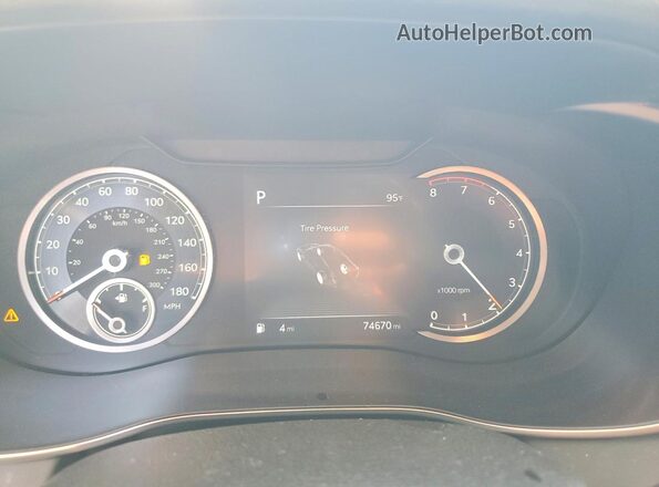 KMTG34TA2PU123644 2023 GENESIS G70 Green Instrument cluster view