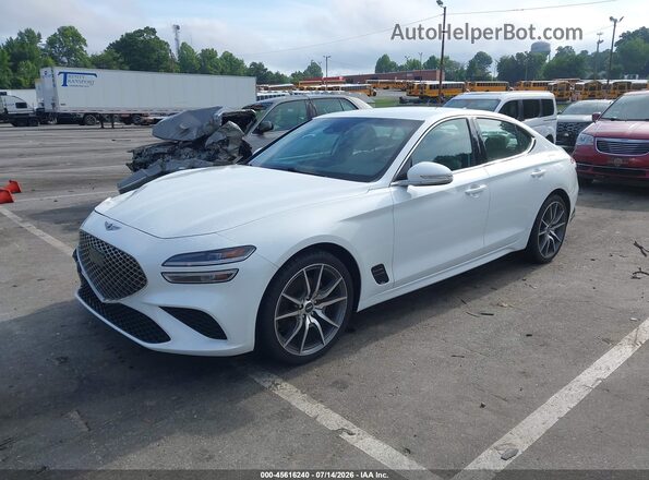 KMTG34TA2PU127094 2023 GENESIS G70 White Передня ліва чверть