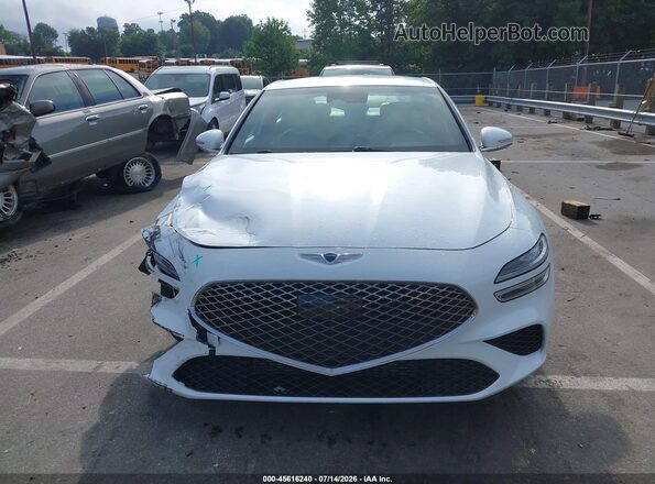 KMTG34TA2PU127094 2023 GENESIS G70 White Вид щитка приладів