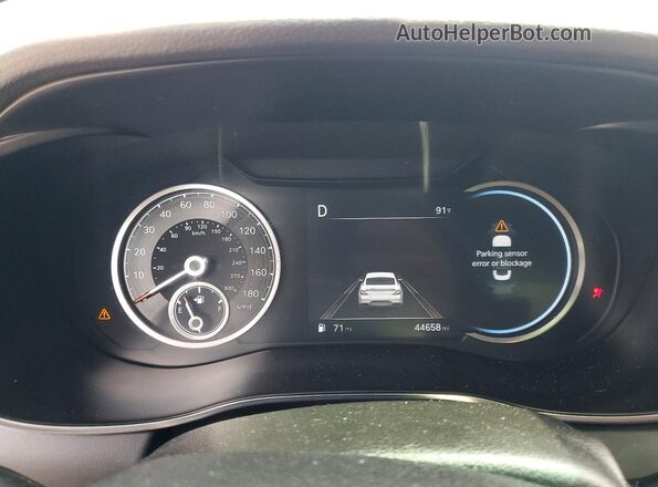 KMTG34TA5NU087171 2022 GENESIS G70 Gray Widok zestawu wskaźników