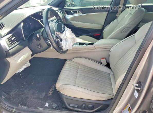 KMTG34TA5NU087171 2022 GENESIS G70 Gray Widok wnętrza z przodu