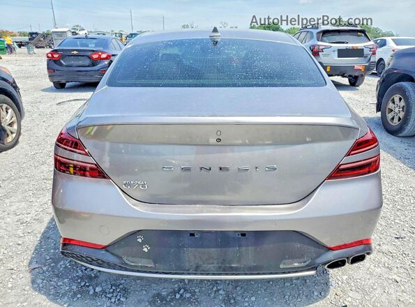 KMTG34TA5NU087171 2022 GENESIS G70 Gray Widok z tyłu