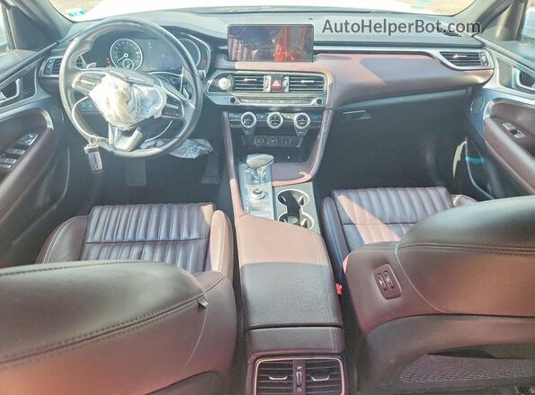 KMTG34TA6NU098244 2022 GENESIS G70 White წინა პანელის ხედი