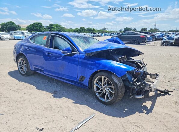 KMTG34TA8NU092929 2022 GENESIS G70 Синий Передняя правая четверть