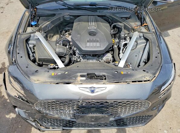 KMTG34TA8NU103265 2022 GENESIS G70 Gray Vista del compartimento del motor