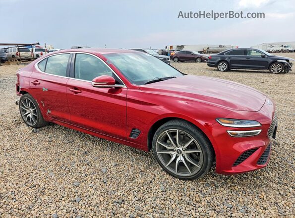 KMTG34TA9PU129652 2023 GENESIS G70 Burgundy წინა მარჯვენა