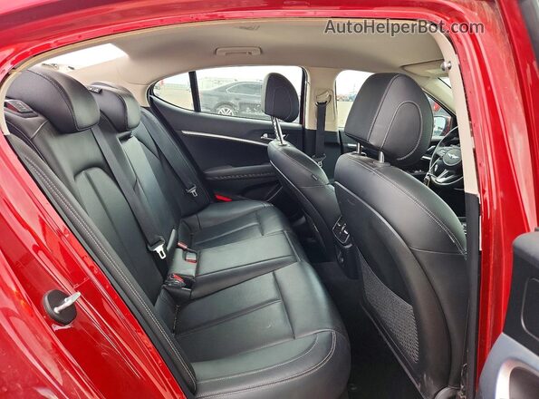KMTG34TA9PU129652 2023 GENESIS G70 Burgundy უკანა სავარძლების ხედი