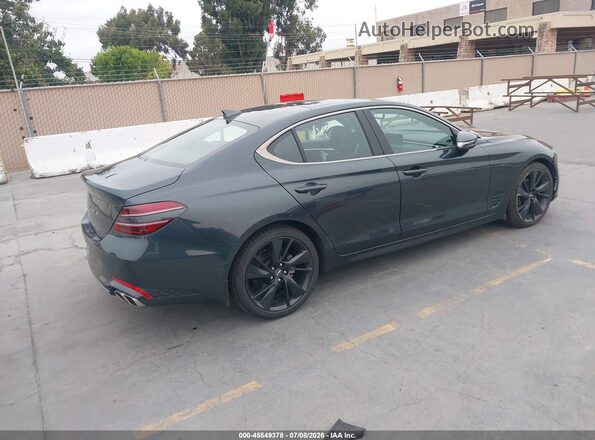 KMTG34TAXPU124265 2023 GENESIS G70 Green Trasero derecho