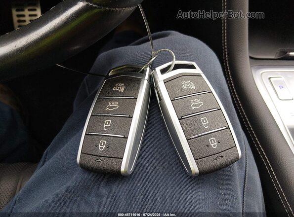 KMTG54LE0LU046361 2020 GENESIS G70 Light Blue Вид панелі приладів