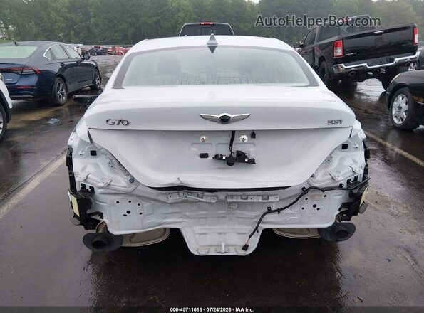 KMTG54LE0LU046361 2020 GENESIS G70 Light Blue Вид спереду