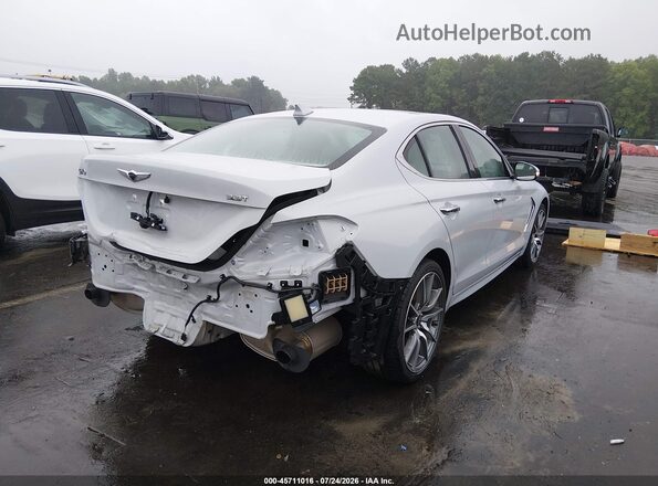 KMTG54LE0LU046361 2020 GENESIS G70 Light Blue Задня права чверть