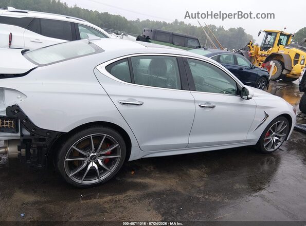 KMTG54LE0LU046361 2020 GENESIS G70 Light Blue Панорамний вид салону 360°