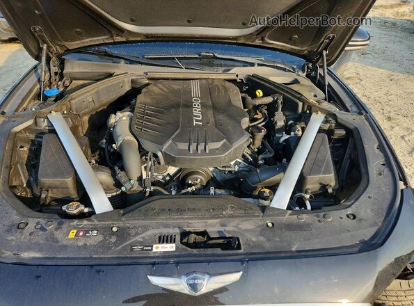 KMTG54LE8KU032156 2019 GENESIS G70 Black Սալոնի հետևի տեսք