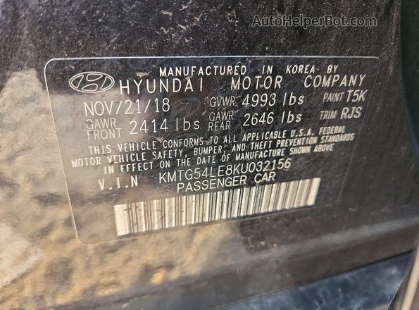 KMTG54LE8KU032156 2019 GENESIS G70 Black Շարժիչի բաժամունքի տեսք