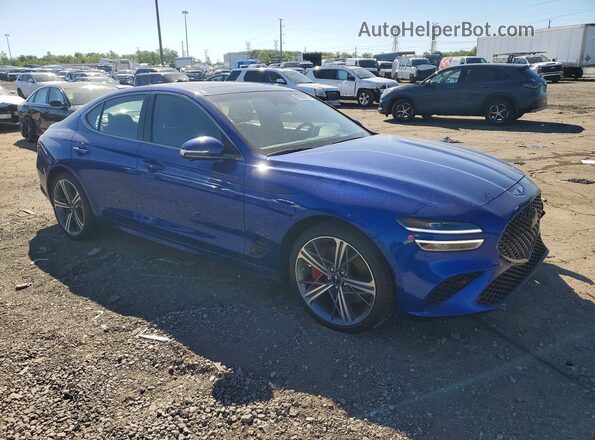 KMTG54SE3SU154277 2025 GENESIS G70 Blue Առջևի աջ
