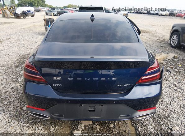 KMTG54TE2NU083477 2022 GENESIS G70 Dark Blue 