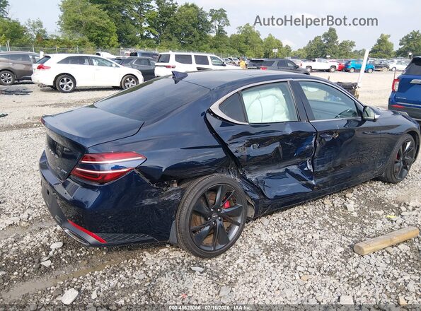 KMTG54TE2NU083477 2022 GENESIS G70 Dark Blue Vista frontal