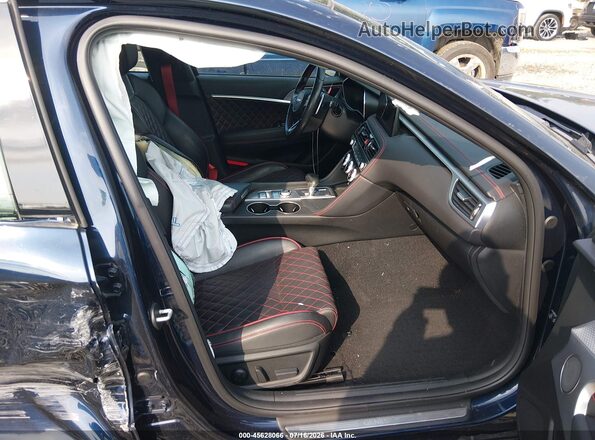 KMTG54TE2NU083477 2022 GENESIS G70 Dark Blue Vista interior delantera