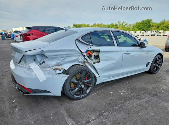 KMTG54TEXPU104935 2023 GENESIS G70 Серебряный Задняя правая четверть