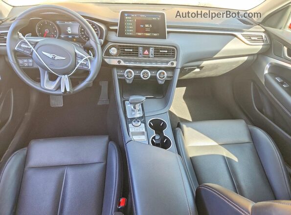 KMTG64LA4LU055851 2020 GENESIS G70 White Առջևի վահանակի տեսք