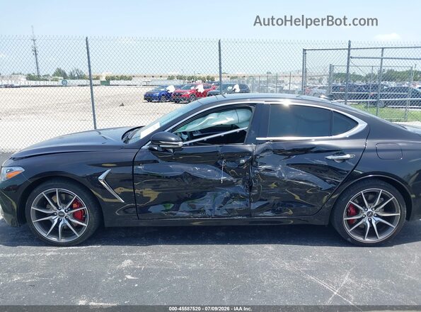 KMTG74LE3MU072691 2021 GENESIS G70 Black Դիմացի տեսք
