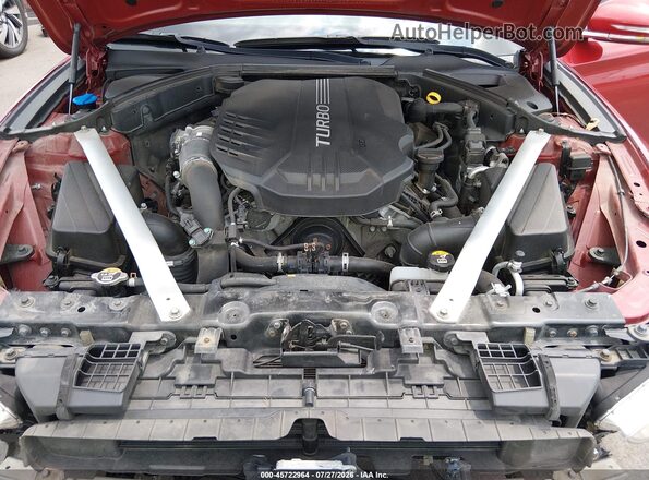KMTG74LE7KU024253 2019 GENESIS G70 Red Vista trasera