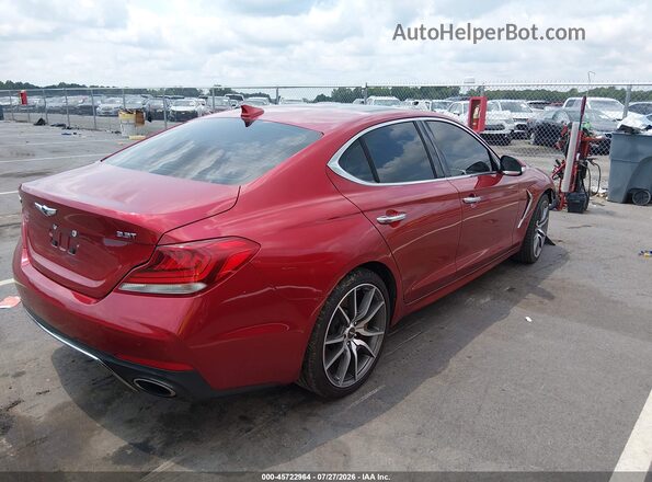 KMTG74LE7KU024253 2019 GENESIS G70 Red Trasero derecho