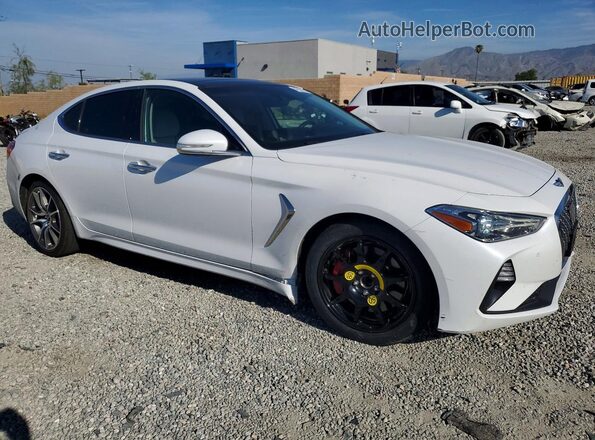 KMTG74LE8KU034077 2019 GENESIS G70 White Przód prawy