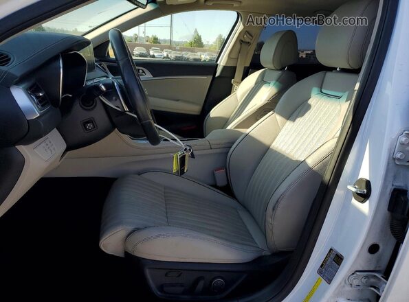 KMTG74LE8KU034077 2019 GENESIS G70 White Widok wnętrza z przodu