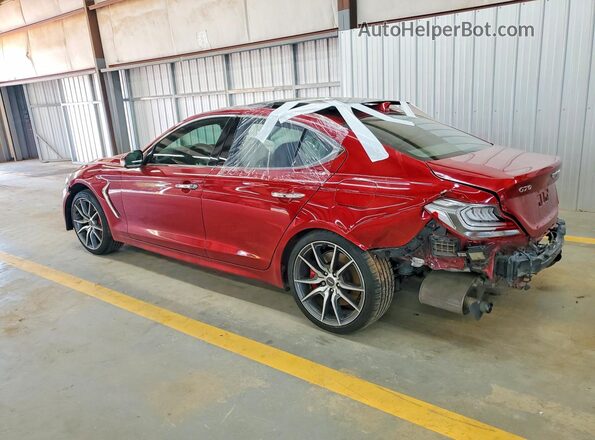 KMTG74LE9KU026425 2019 GENESIS G70 Red Trasero izquierdo