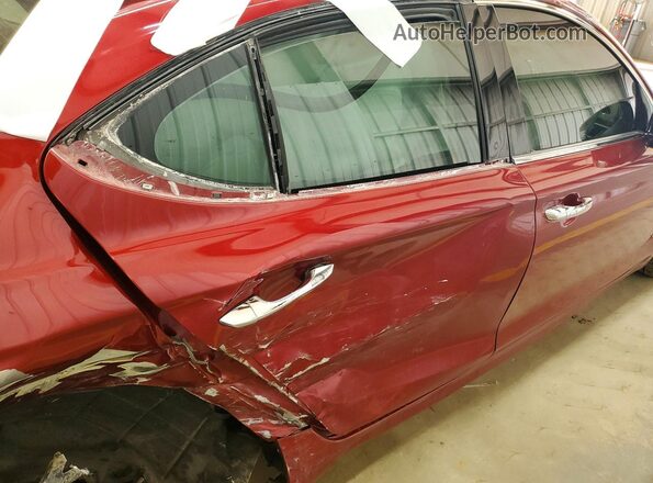 KMTG74LE9KU026425 2019 GENESIS G70 Red Vista de los asientos traseros