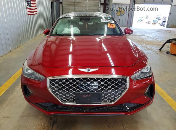 KMTG74LE9KU026425 2019 GENESIS G70 Red Vista frontal