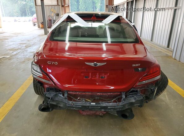KMTG74LE9KU026425 2019 GENESIS G70 Red Vista trasera