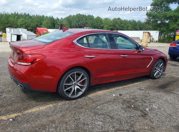 KMTG74LEXKU017524 2019 GENESIS G70 Burgundy Задня права чверть