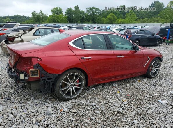 KMTG74LEXMU074261 2021 GENESIS G70 Red Հետևի աջ