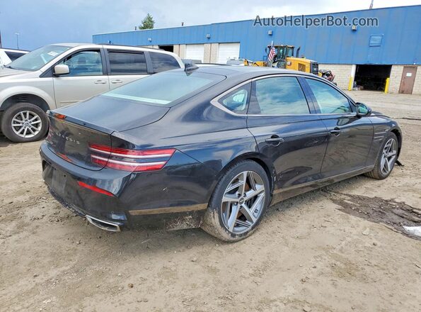 KMTGA4SC4PU163720 2023 GENESIS G80 Black Հետևի աջ
