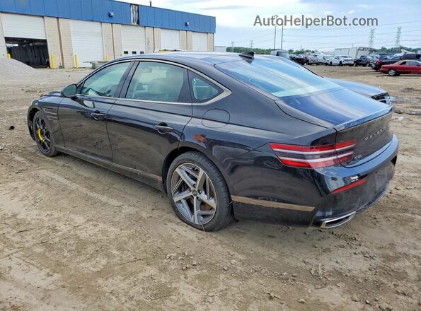 KMTGA4SC4PU163720 2023 GENESIS G80 Black Հետևի ձախ