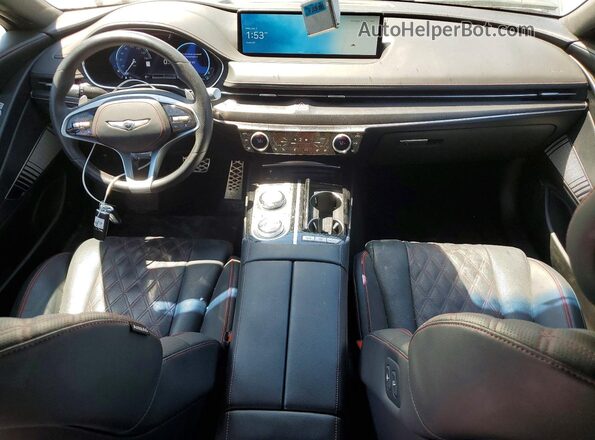 KMTGA4SCDRU228028 2024 GENESIS G80 Silver Առջևի վահանակի տեսք