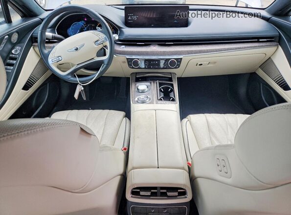 KMTGE4S17PU007402 2023 GENESIS G80 Gray Widok deski rozdzielczej