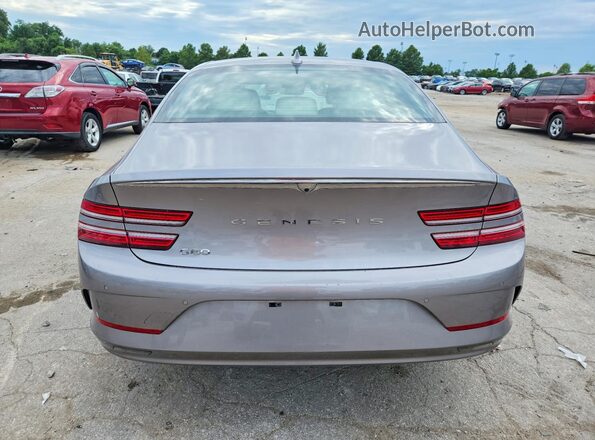 KMTGE4S17PU007402 2023 GENESIS G80 Gray Widok z tyłu