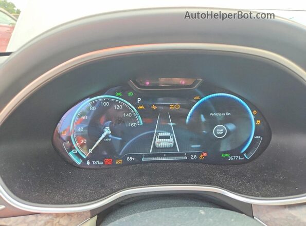 KMTGE4S17PU007402 2023 GENESIS G80 Gray Widok zestawu wskaźników