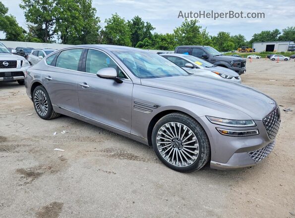 KMTGE4S17PU007402 2023 GENESIS G80 Gray Przód prawy