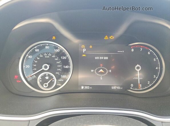 KMUHB4SB8MU073423 2021 GENESIS GV80 Black ხელსაწყოთა პანელის ხედი