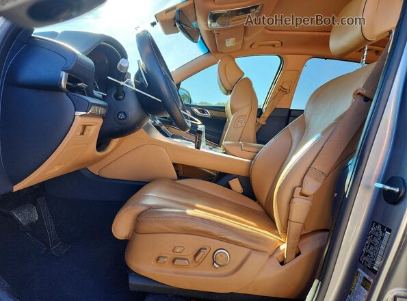 KMUHBDSB9MU059692 2021 GENESIS GV80 Beige წინა სალონის ხედი