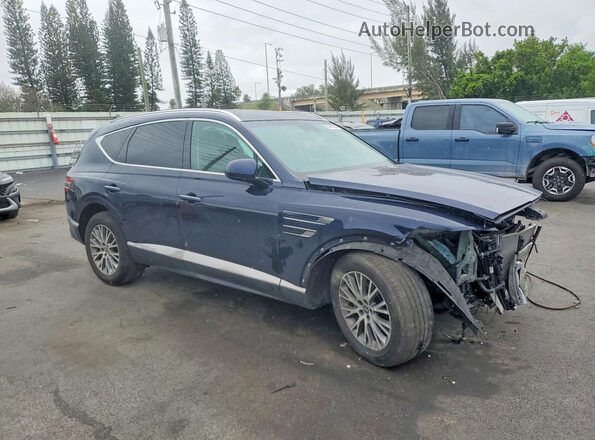 KMUHBDSBXRU178035 2024 GENESIS GV80 Blue Przód prawy