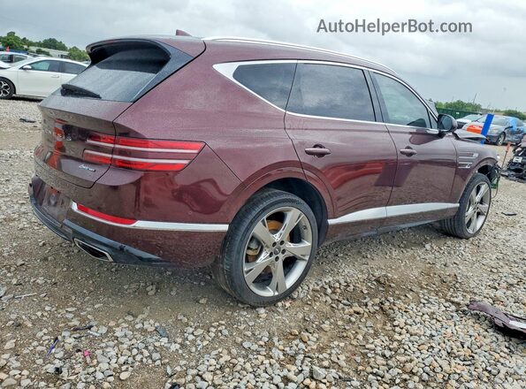 KMUHCESC1MU053056 2021 GENESIS GV80 Burgundy Trasero derecho