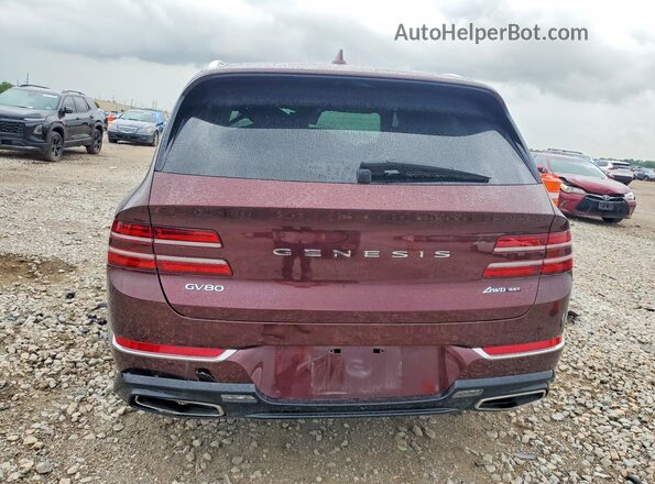 KMUHCESC1MU053056 2021 GENESIS GV80 Burgundy Vista trasera