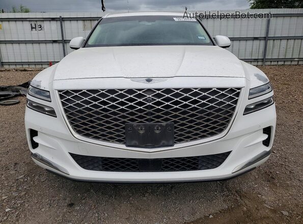 KMUHCESC2MU048965 2021 GENESIS GV80 White Front view