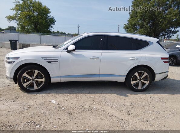KMUHCESC4MU038602 2021 GENESIS GV80 White უკანა სალონის ხედი